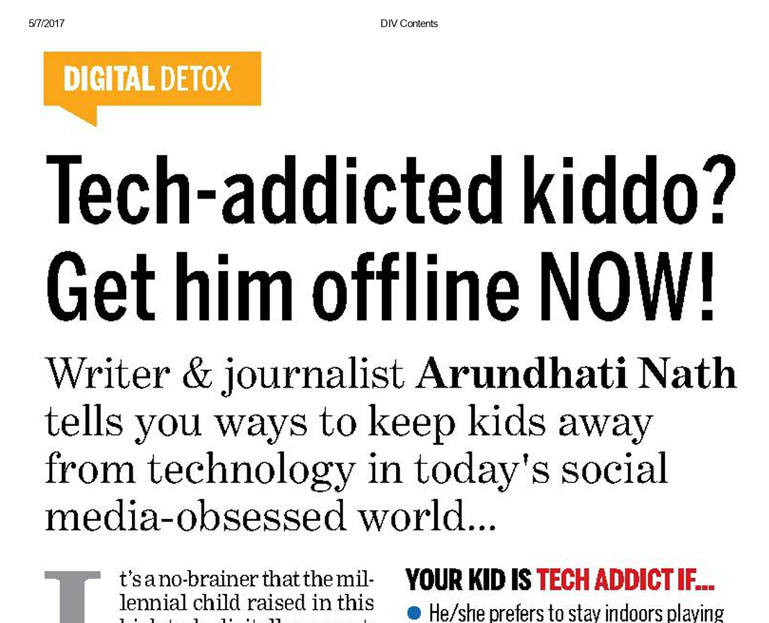 Tech-addicted Kiddo? Get him offline now!